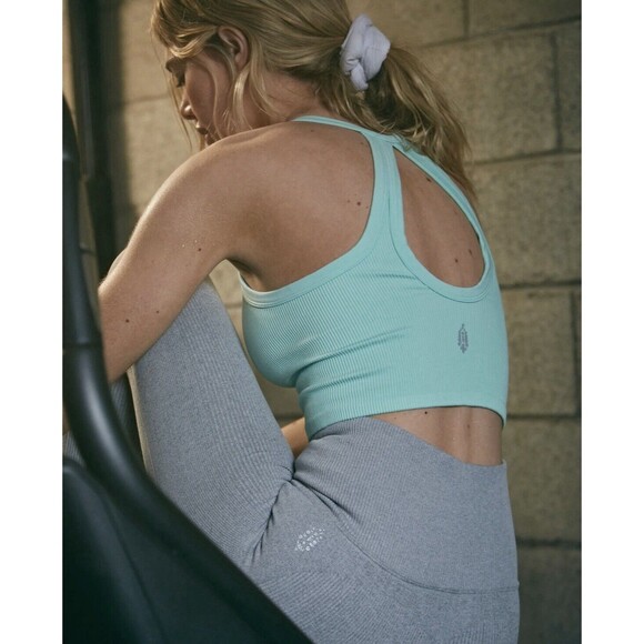 FP Movement Free Throw Henley in Mint Crop Tank - Picture 8 of 9